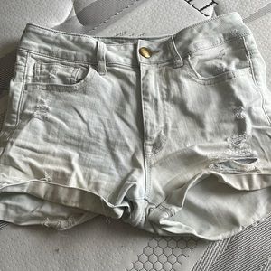 White Used American Eagle Outfitters Jean Shorts